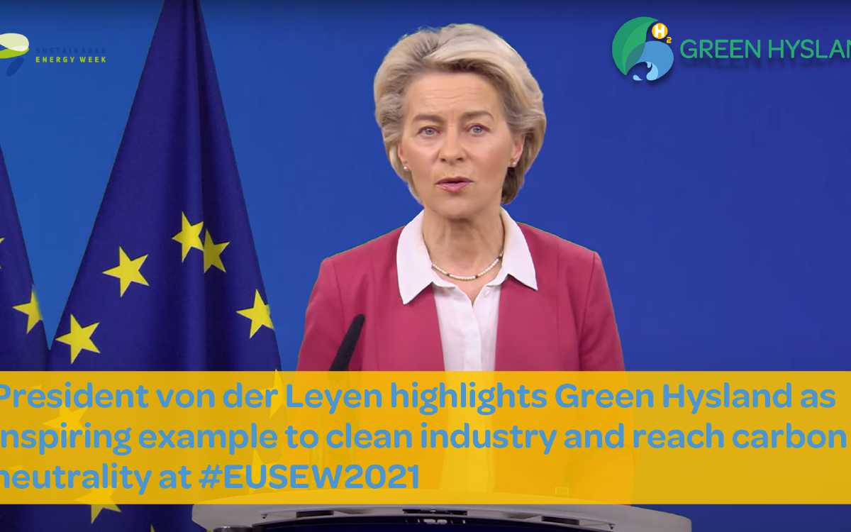 Vorsitzender der Europäischen Kommission erwähnt Wasserstoffprojekt Green Hysland