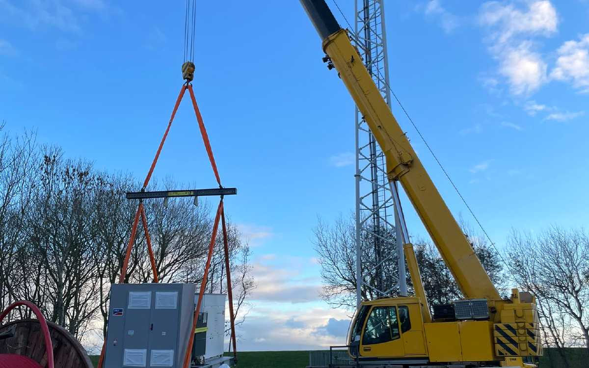 Inverter installed at Ballumerbocht Energy Park